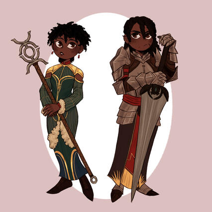 Two chibi fullbodies